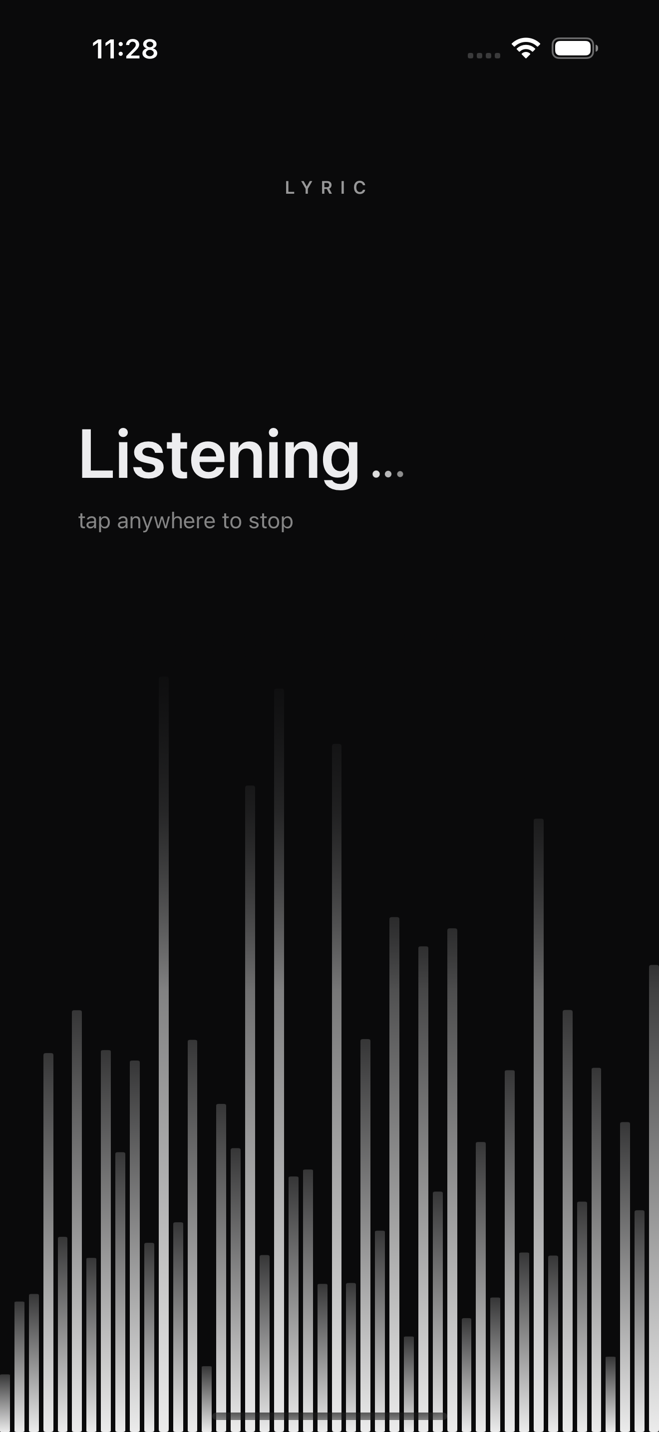 Listening screen