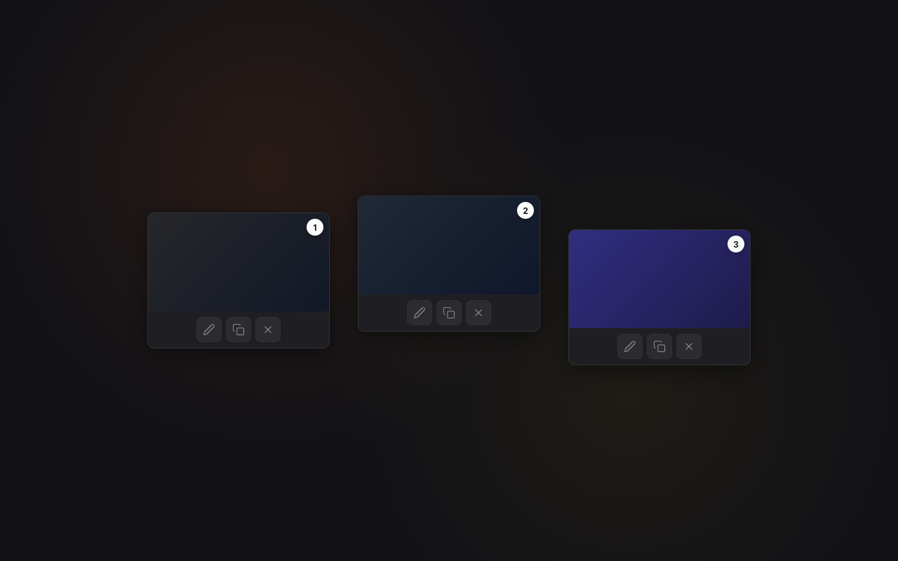 Reticle screenshot chaining